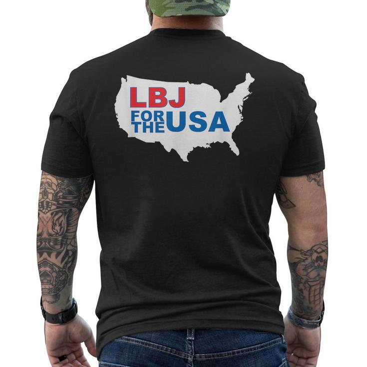 Lyndon Johnson Lbj For The Usa Campaign Men's T-shirt Back Print