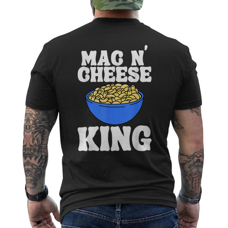 Mac N' Cheese King Macaroni Comfort Food Pasta Lover Men's T-shirt Back Print