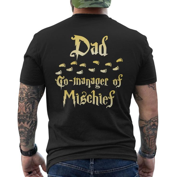 Magical Dad Manager Of Mischief Matching Family Birthday Men's T-shirt Back Print