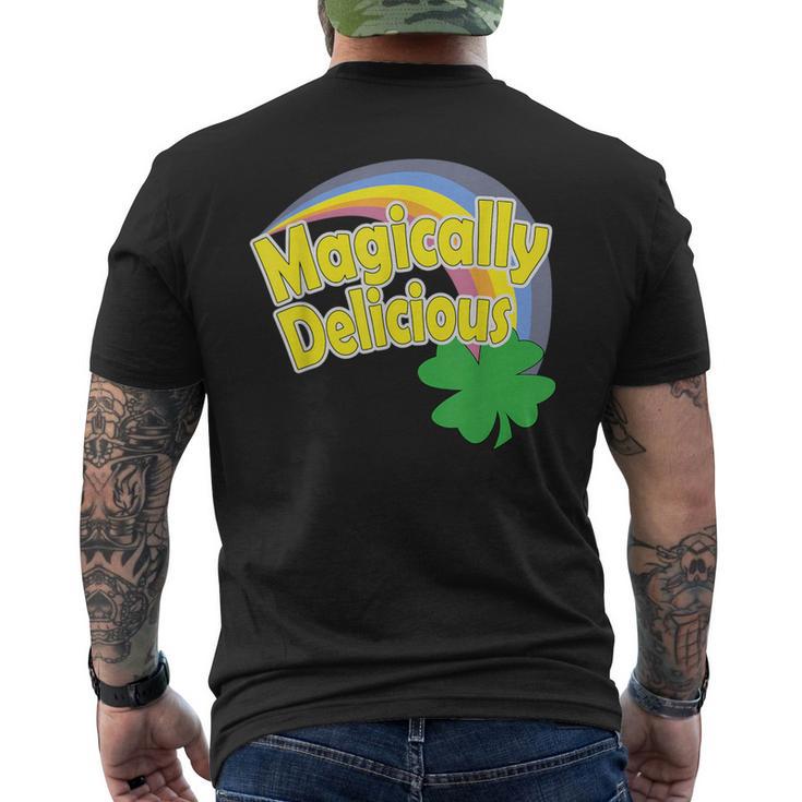 Magically Delicious St Patrick's Day Lucky Charms Rainbow Men's T-shirt Back Print