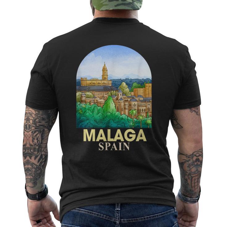 Malaga Spain Travel Catedral De Malaga Traveling Spain Trip Men's T-shirt Back Print