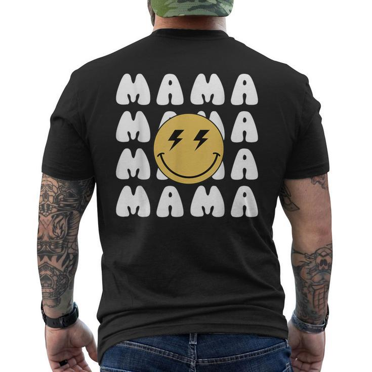 Mama One Happy Dude Birthday Theme Family Matching Men's T-shirt Back Print