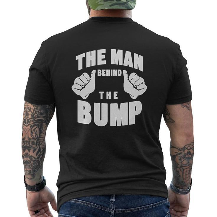 The Man Behind The Bump Dad Mens Back Print T-shirt