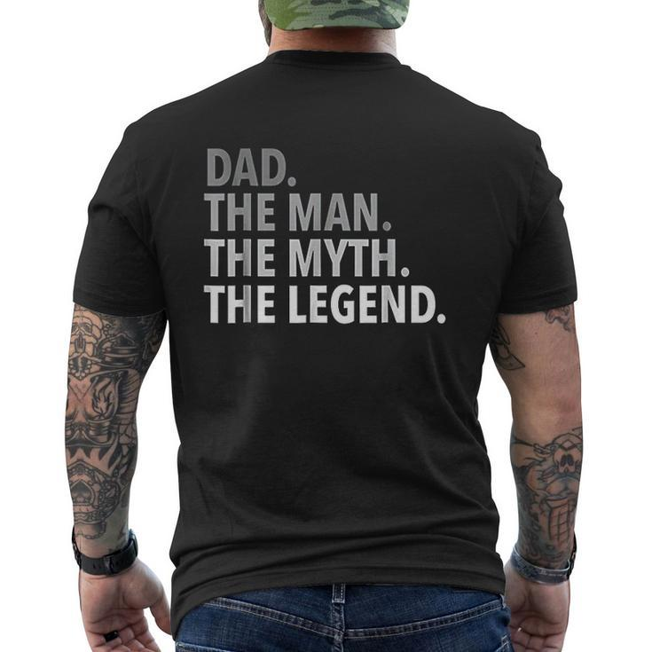 The Man The Myth The Legend Dad Mens Back Print T-shirt