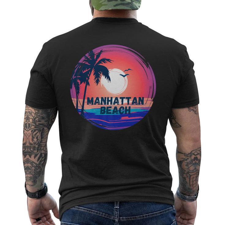 Manhattan Beach Lifestyle Men's T-shirt Back Print