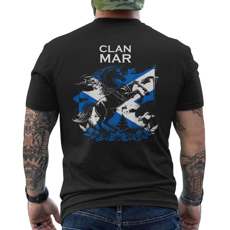 Mar Clan Family Last Name Scotland Scottish Men's T-shirt Back Print