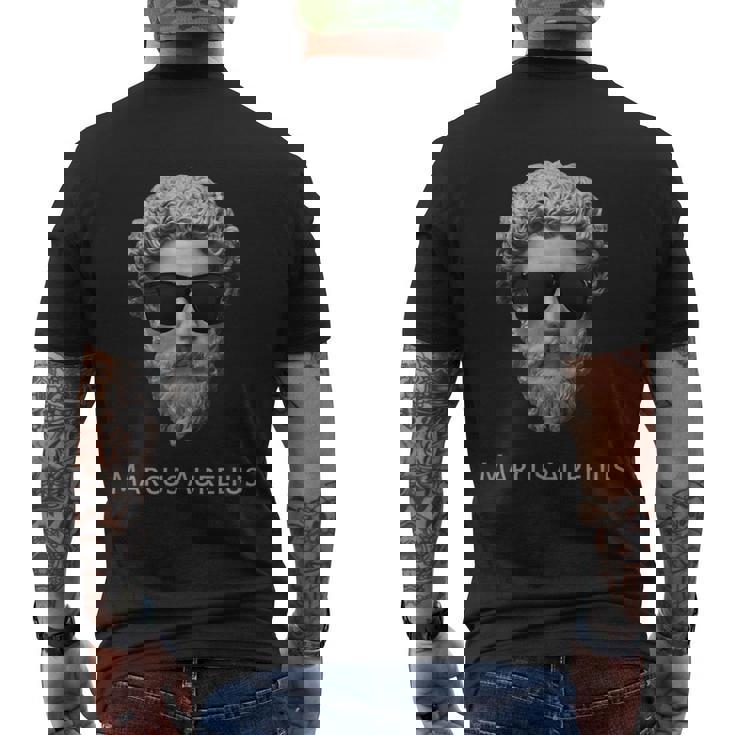 Marcus Aurelius Emperador Estoico Leyenda Camiseta Hombre Estampado Espalda