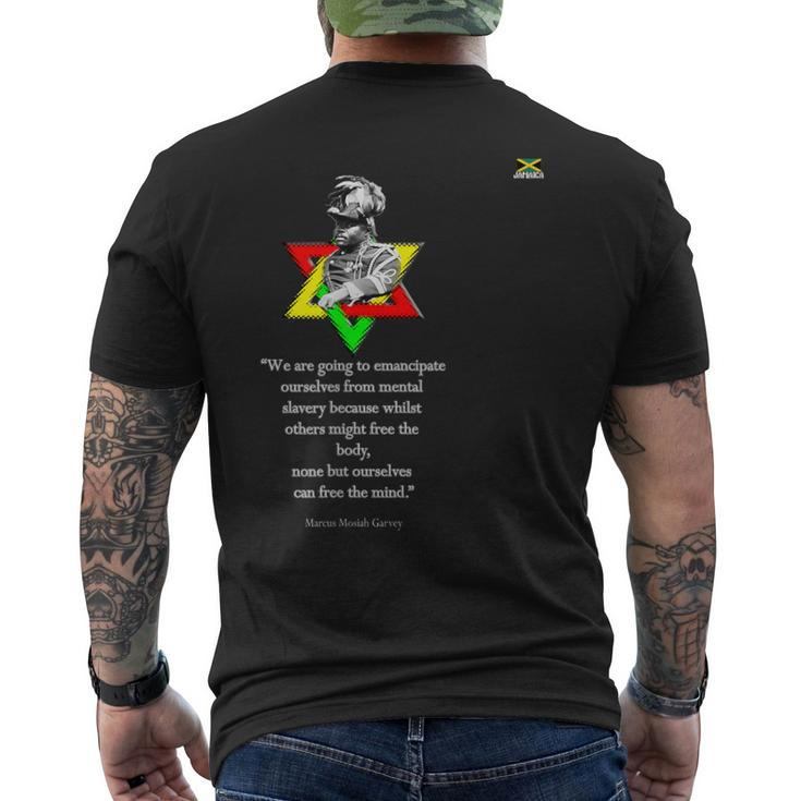 Marcus Mosiah Garvey Quote Jamaican National Hero Men's T-shirt Back Print