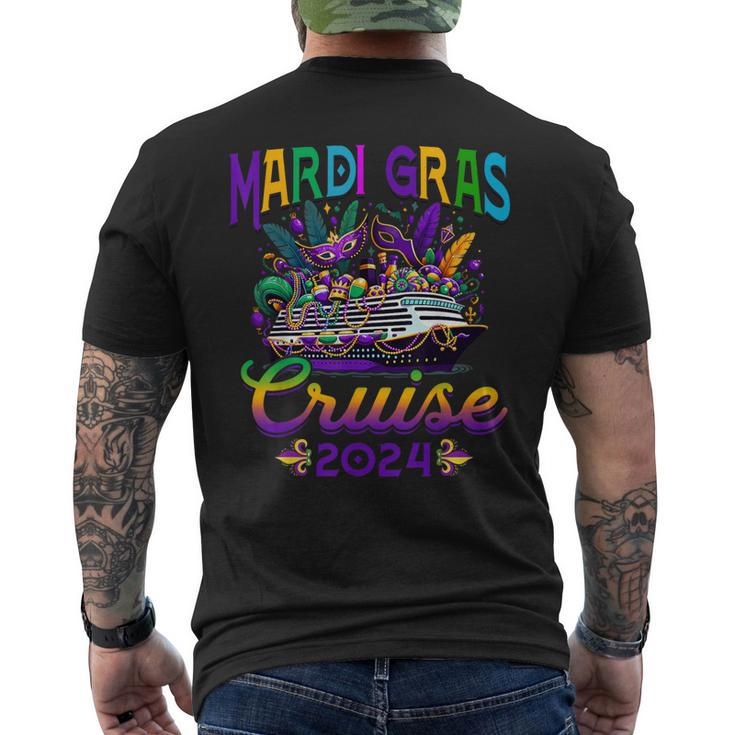 Mardi Gras Carnival Cruise 2024 Cruising Mask Ship Party Men's T-shirt Back Print