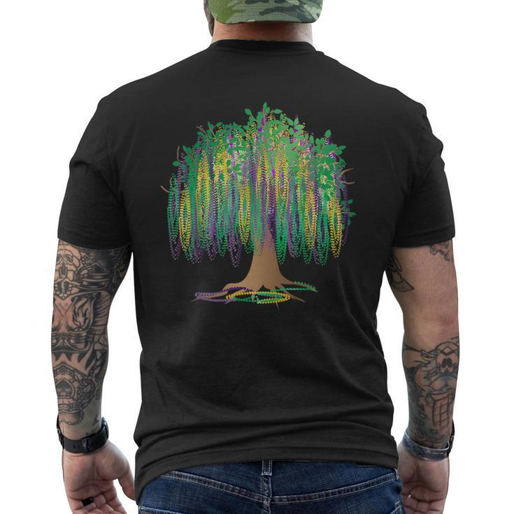 Mardi Gras Carnival Mexican Graphic Bead-Tree Bourbon Street Men's T-shirt Back Print