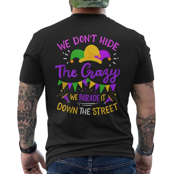 Mardi Gras Street Parade Party Men's T-shirt Back Print