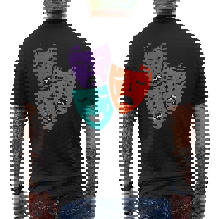 Máscaras De Teatro De Época I Actores I Teatro Camiseta Hombre Estampado Espalda