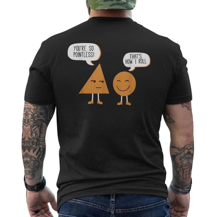 Math Graphic Figures And Shapes You're So Pointless Men's T-shirt Back Print