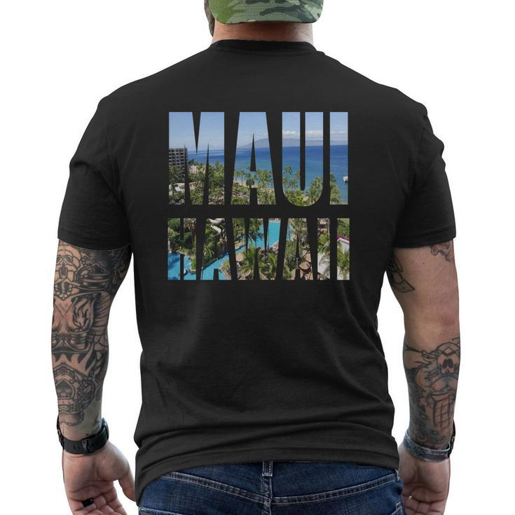 Maui Hawaii Mens Back Print T-shirt