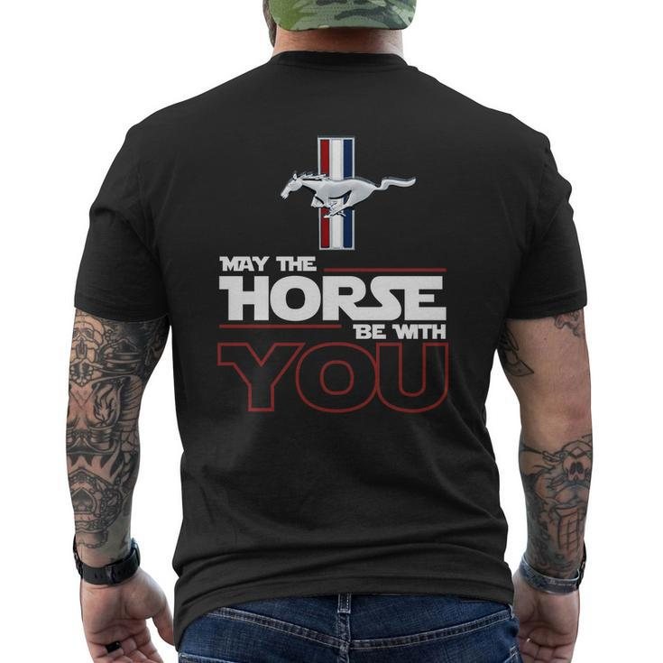 May The Horse Be With You Mens Back Print T-shirt