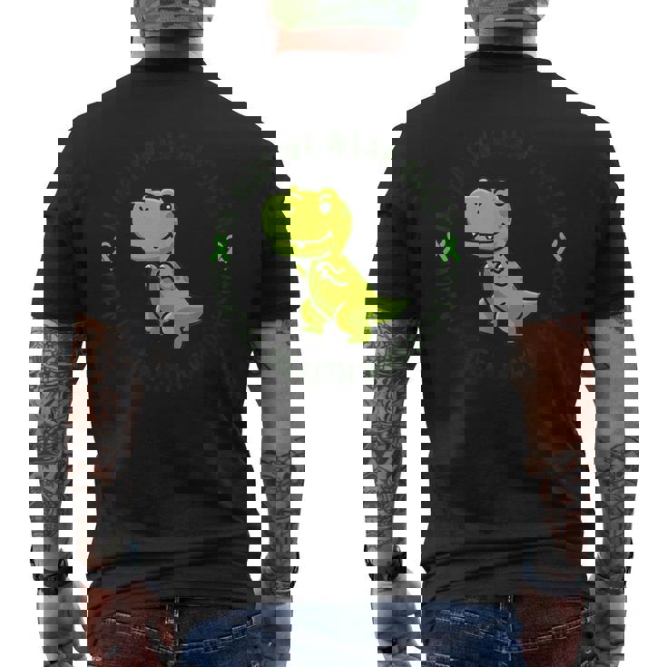 In May We Wear Green For Mental Health Awareness Month Men's T-shirt Back Print