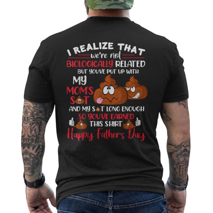 Mb35 I Realize That We're Not Biologically Related Father's Men's T-shirt Back Print