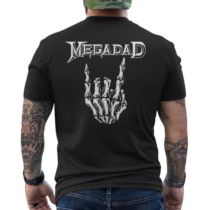 Megadad Retro 90S Hard Rock Band Heavy Metal Father's Day Men's T-shirt Back Print