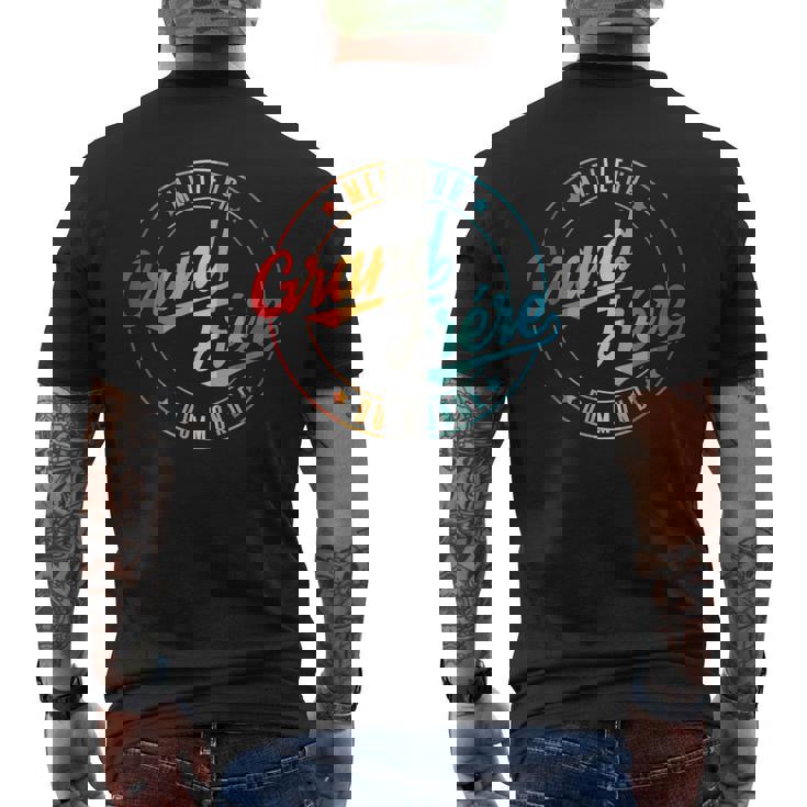 Meilleur Grand Frére Du Monde Cadeau Pour Grand Frére T-shirt imprimé au dos
