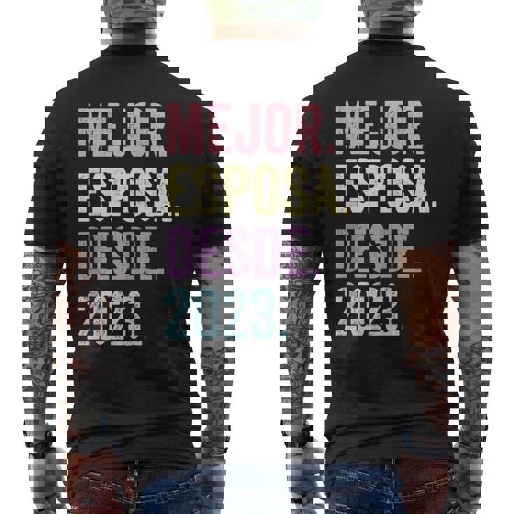 Mejor Esposa Desde 2023 1 Aniversario De Boda 1 Año Camiseta Hombre Estampado Espalda