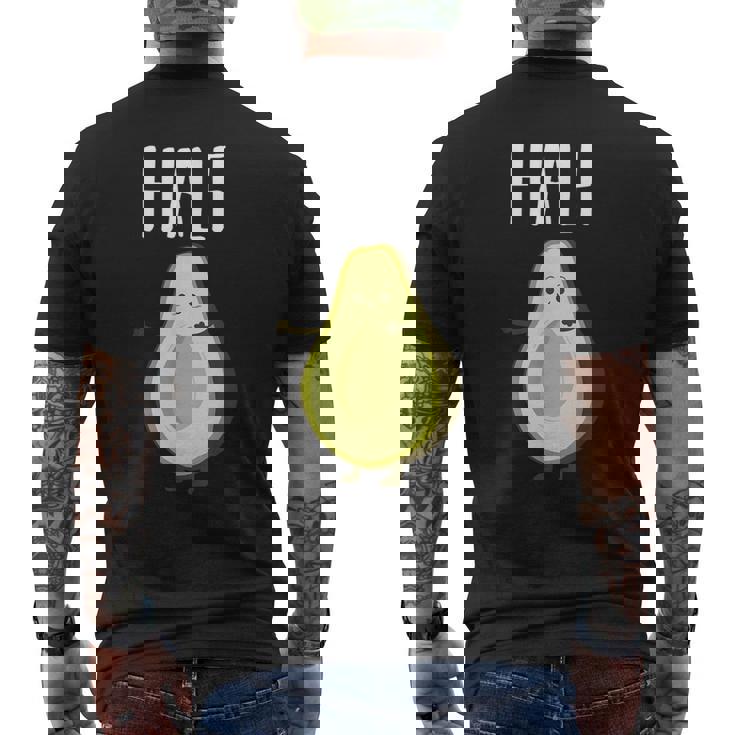 Mejor Medio Aguacate A Juego Pareja Aniversario Boda Keto Camiseta Hombre Estampado Espalda