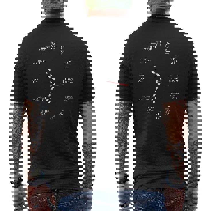 Meme Mathematics Meme Matemáticas Reloj Divertido Matemáticas Reloj Camiseta Hombre Estampado Espalda