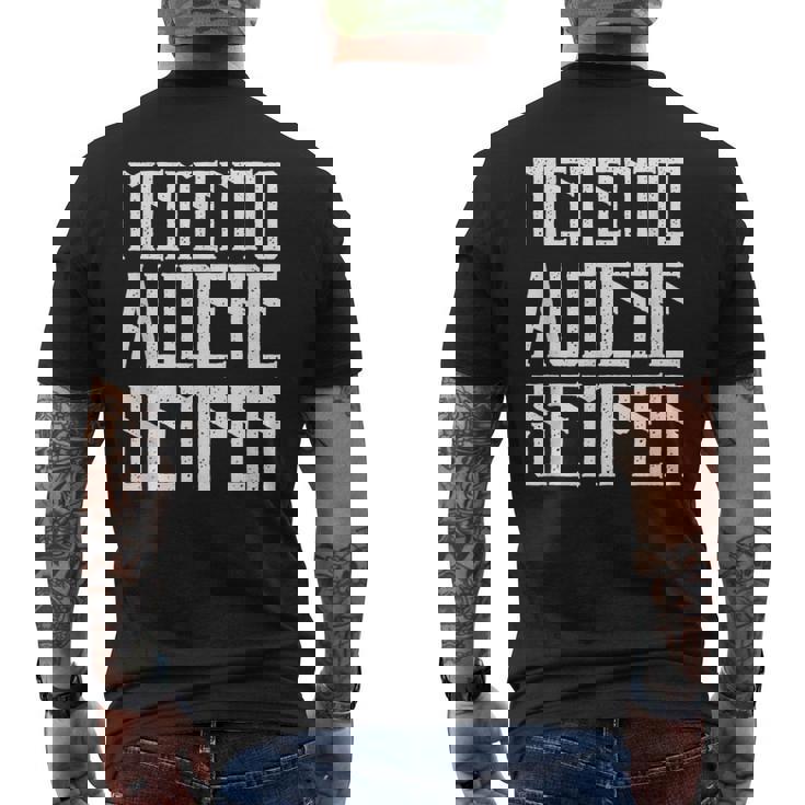 Memento Audere Semper Gabriele D'annunzio Camiseta Hombre Estampado Espalda