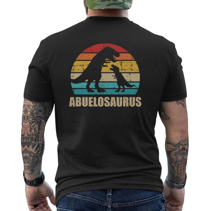 Mens Abuelosaurus Vintage Retro Para Abuelo Mens Back Print T-shirt