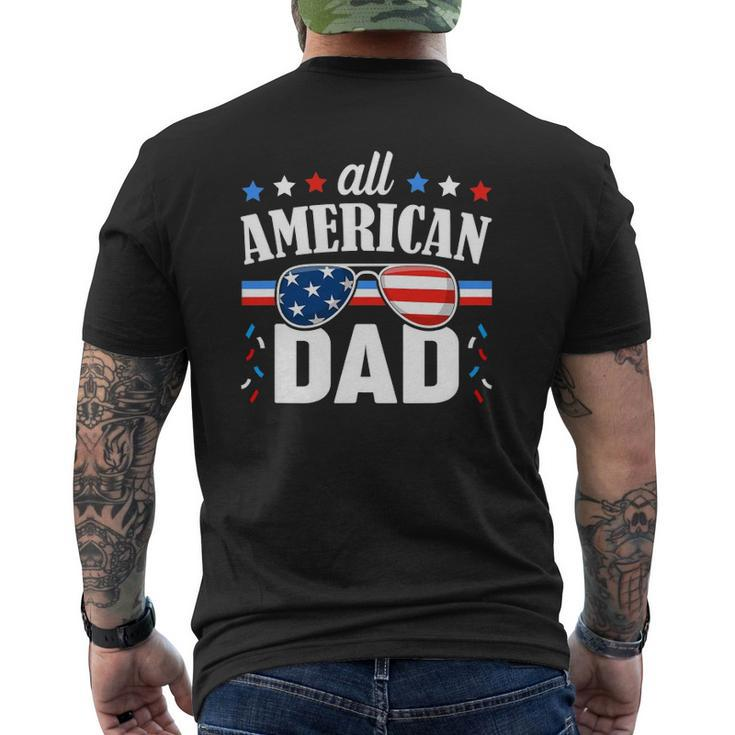 Mens All American Dad 4Th Of July Usa Family Matching Outfit Mens Back Print T-shirt