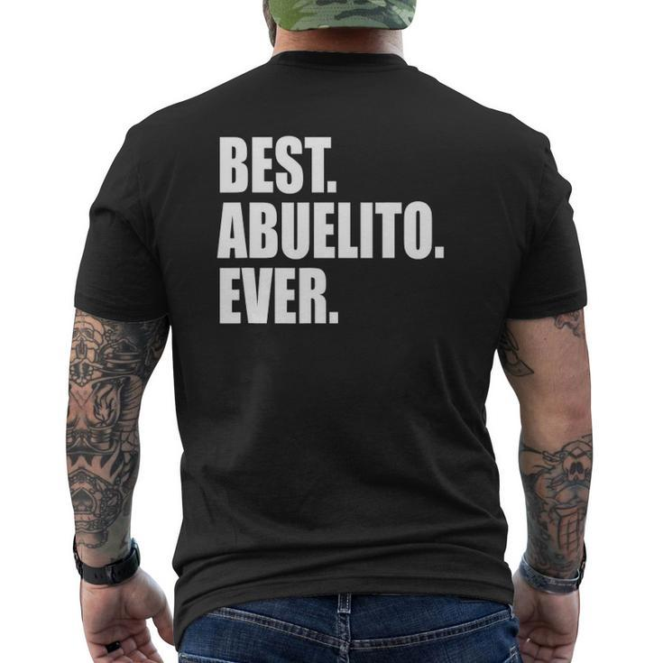 Mens Best Abuelito Ever Spanish Grandpa Fathers Day Mens Back Print T-shirt