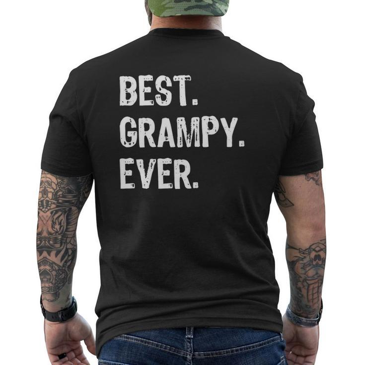 Mens Best Grampy Ever Cool Grandpa Father's Day Mens Back Print T-shirt
