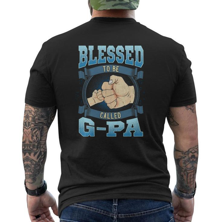 Mens Blessed To Be Called G Pa G Pa Grandpa Mens Back Print T-shirt