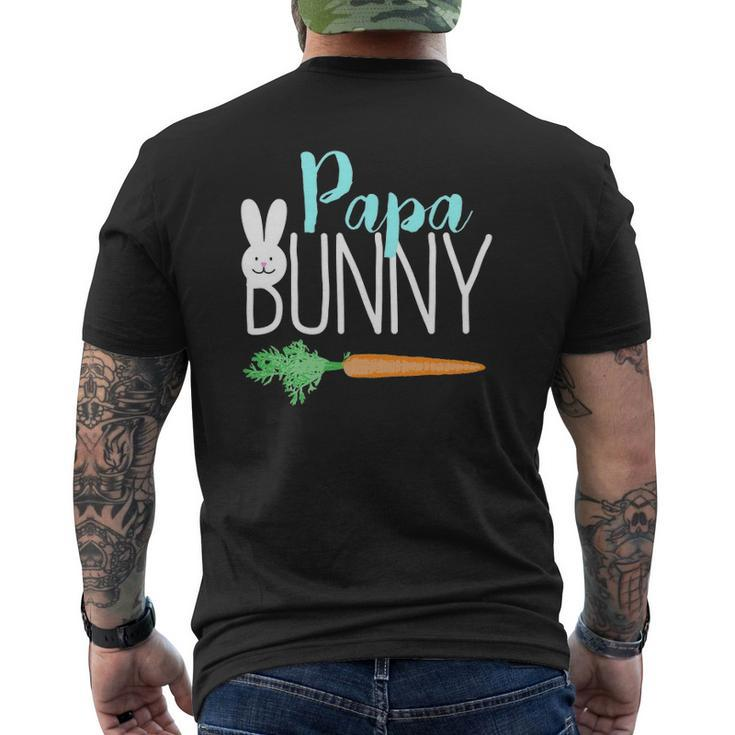 Mens Easter Papa Bunny Family Couples Mens Back Print T-shirt