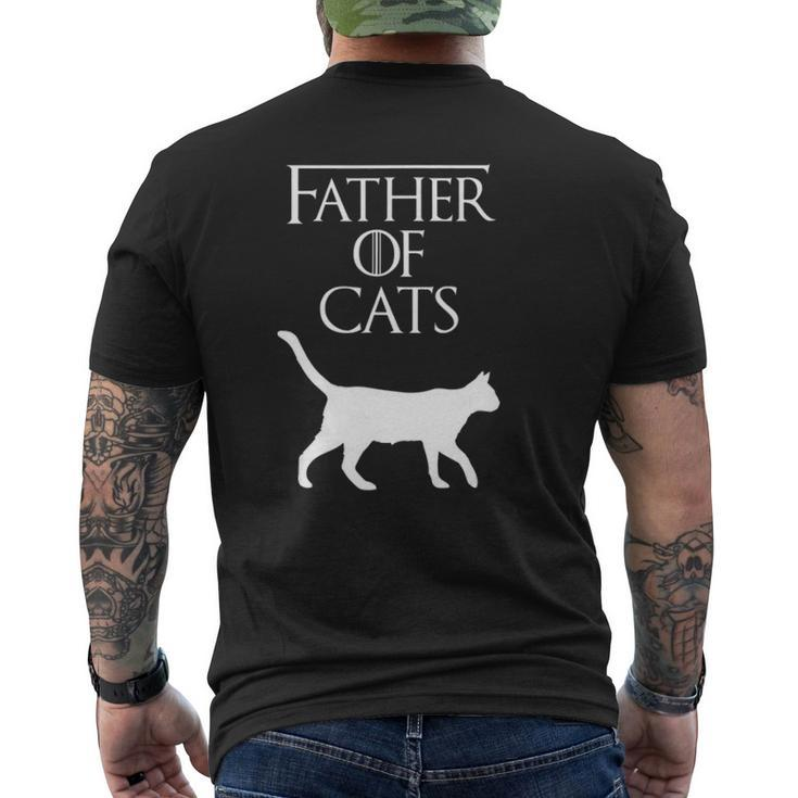 Mens Father Of Cats Fur Dad Cat Lover S500392 Ver2 Mens Back Print T-shirt