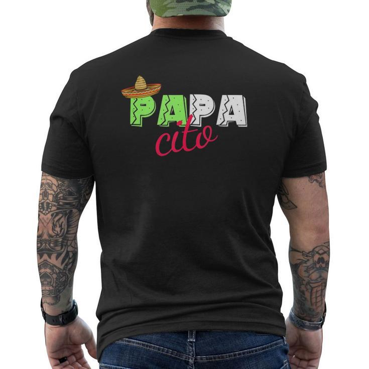 Mens Father's Day For Men Papacito Nickname For Dad Mens Back Print T-shirt