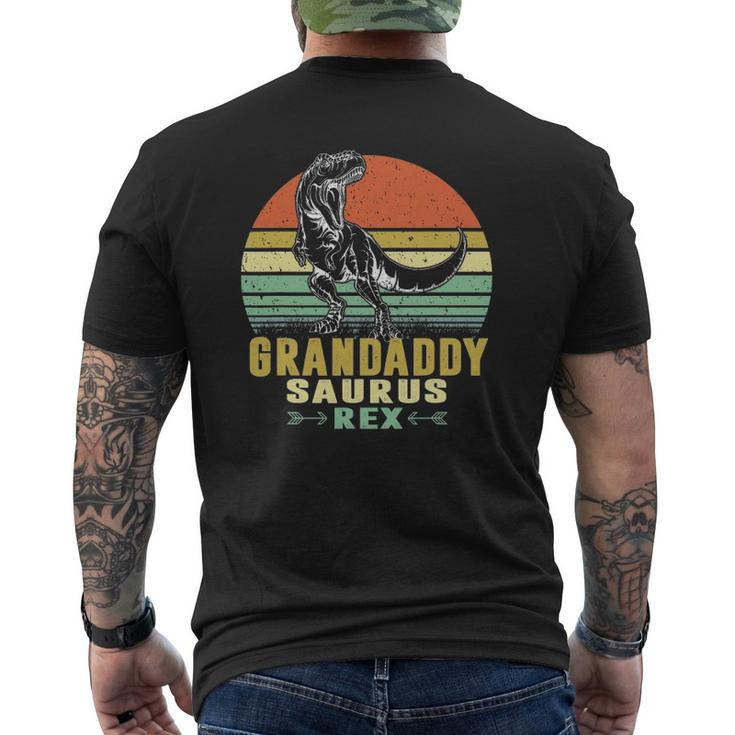 Mens Grandaddysaurusrex Dinosaur Grandaddy Saurus Family Mens Back Print T-shirt