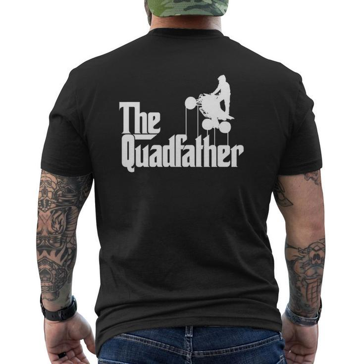 Mens The Quadfather Atv Four Wheeler Quad Bike Mens Back Print T-shirt