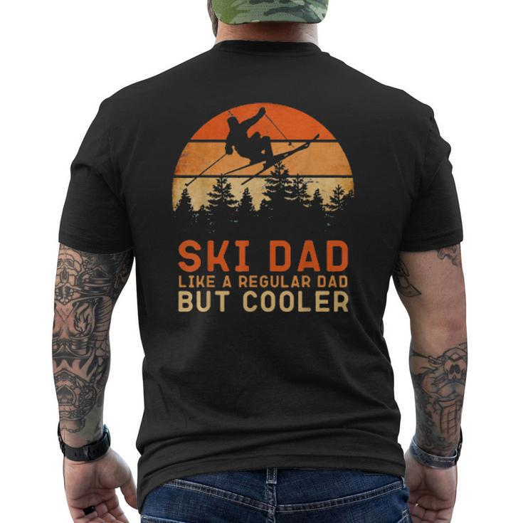 Mens Ski Dad Ski Skiing Outfit Mens Back Print T-shirt