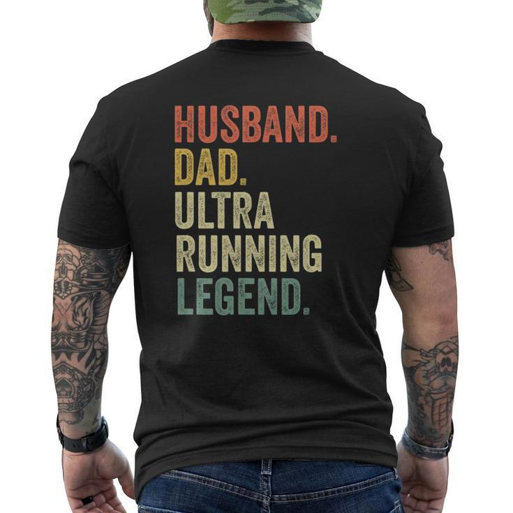Mens Ultra Runner Men Husband Dad Vintage Trail Running Mens Back Print T-shirt