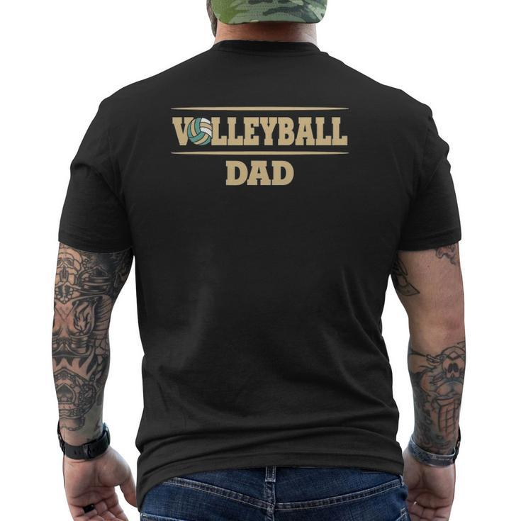 Mens Volleyball Dad Volleyball Training Player Mens Back Print T-shirt