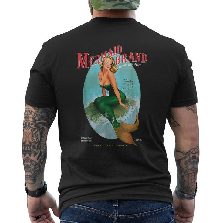 Mermaid Brand Jamaican Rum With A Hint Of Seaweed Men's T-shirt Back Print