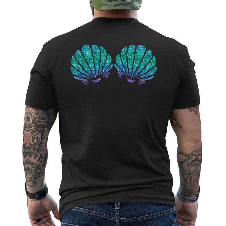 Mermaid Sea Shell Bra Costume Men's T-shirt Back Print