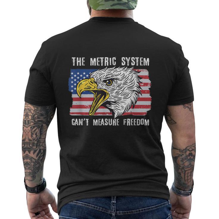 The Metric System Can't Measure Freedom 4Th Of July Men's T-shirt Back Print