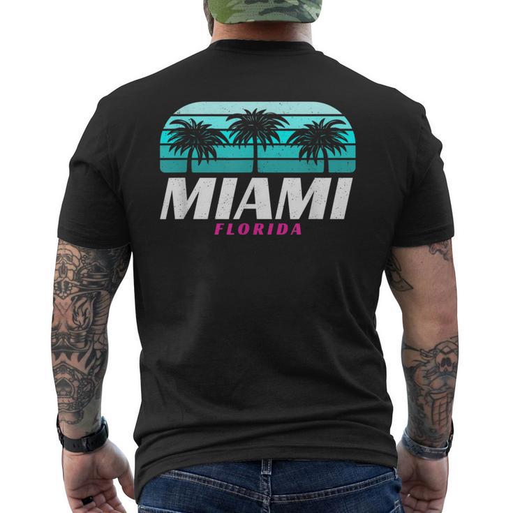 Miami Souvenir Vintage 80S Beach South Beach Florida Men's T-shirt Back Print