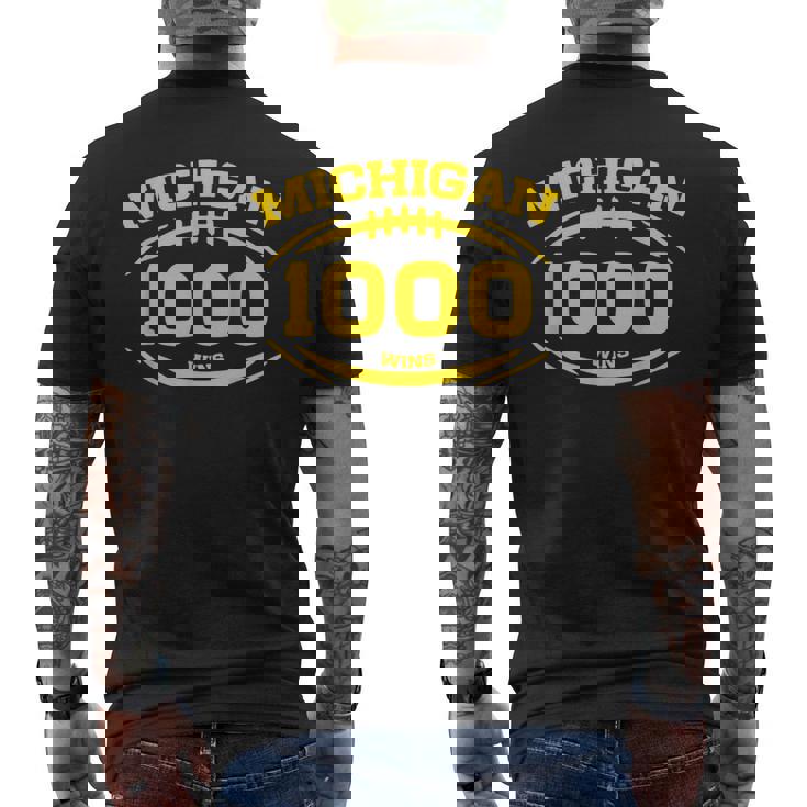 Michigan 1000 Wins Michigan One Thousand Wins Men's T-shirt Back Print