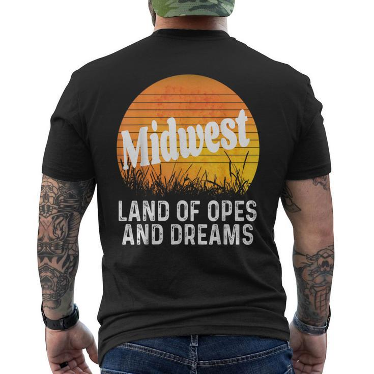Midwest Land Of Opes And Dreams Ope Sunset Field Men's T-shirt Back Print