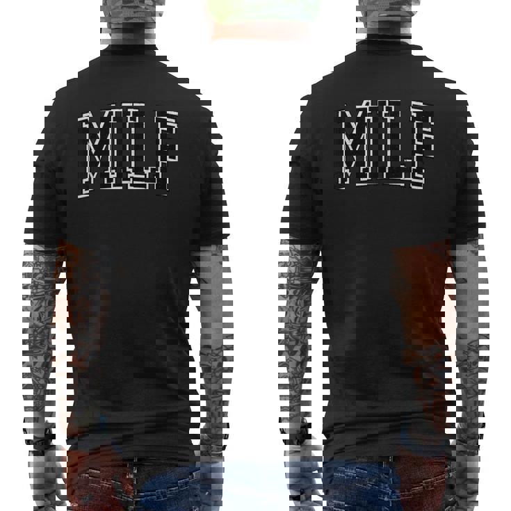 Milfarsity Atlético Estilo Deportes Madre Camiseta Hombre Estampado Espalda