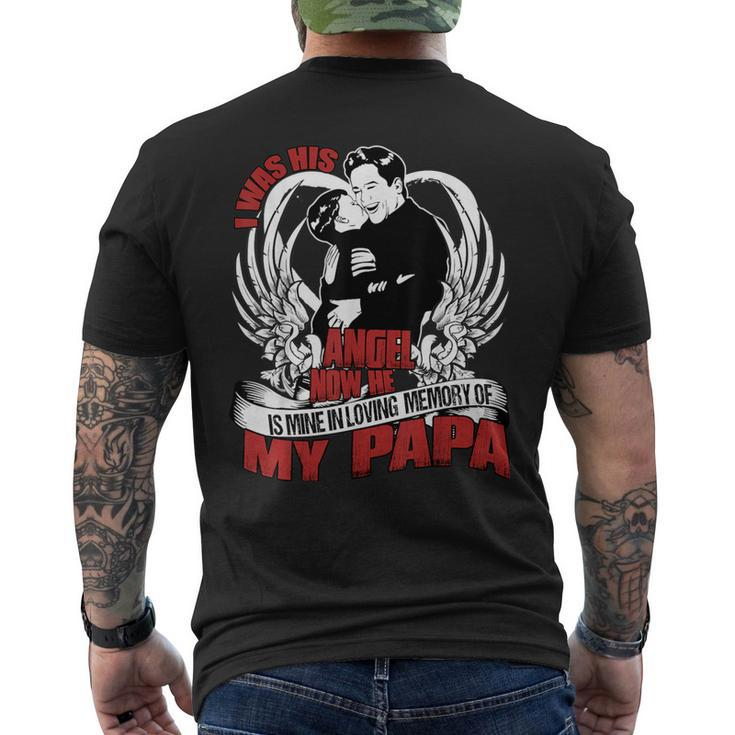 He Is Mine In Loving Memory Of My Papa T Men's T-shirt Back Print