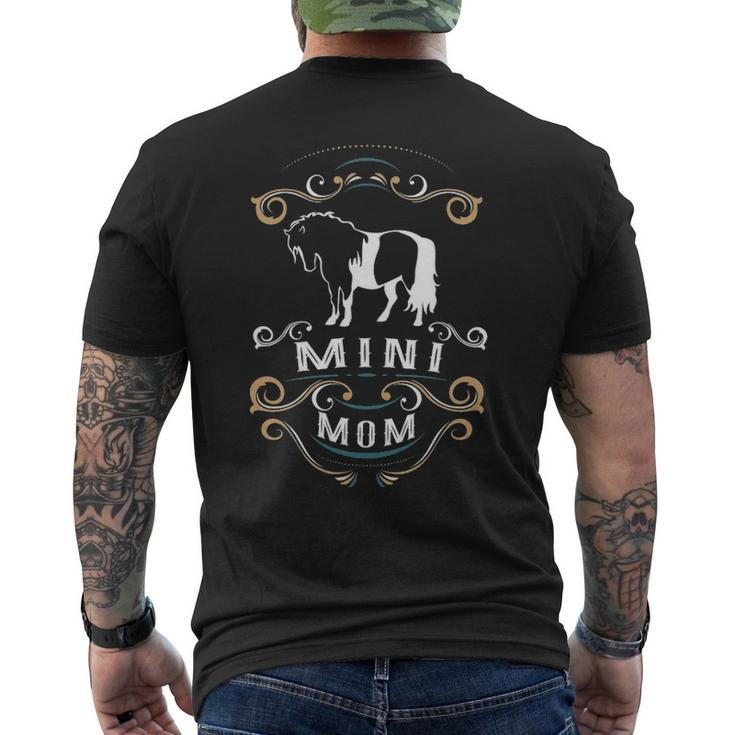 Mini Mom Miniature Horse Nickerstickers Men's T-shirt Back Print