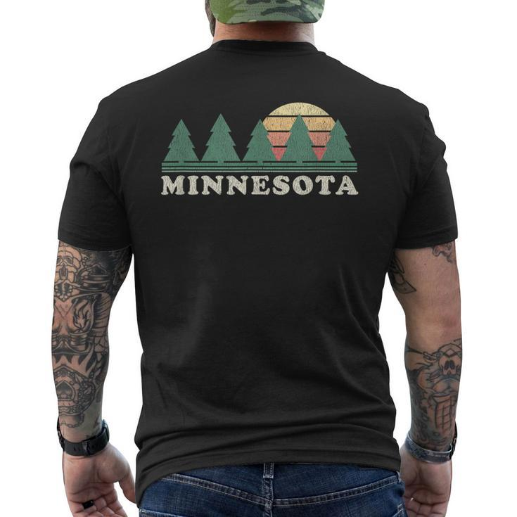 Minnesota Mn Vintage Graphic Retro 70S Men's T-shirt Back Print